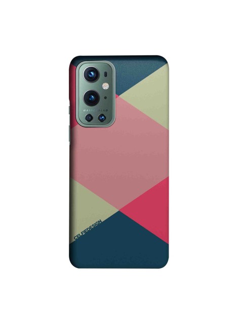 

CelfieDesign Green & Pink Criss Cross OnePlus 9 Pro Slim Back Case