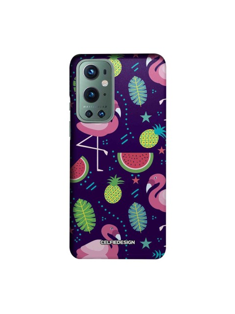 

CelfieDesign Navy Blue & Pink Flamingo Oneplus 9 Pro Slim Back Case