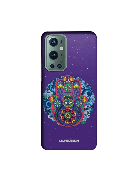 

CelfieDesign Purple & White Humsa Mandala Oneplus 9 Pro Slim Back Case