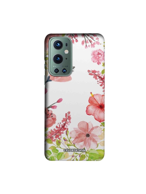 

CelfieDesign White & Pink Aquarelle Gardens Printed OnePlus 9 Pro Slim Back Case