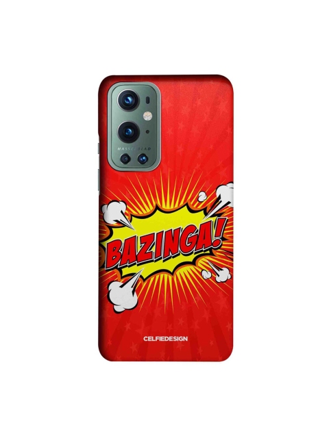 

CelfieDesign Red & Yellow Bazinga Printed OnePlus 9 Pro Slim Back Case