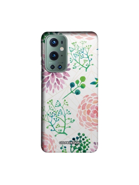 

CelfieDesign White & Pink Ferns and Flowers Oneplus 9 Pro Slim Back Case
