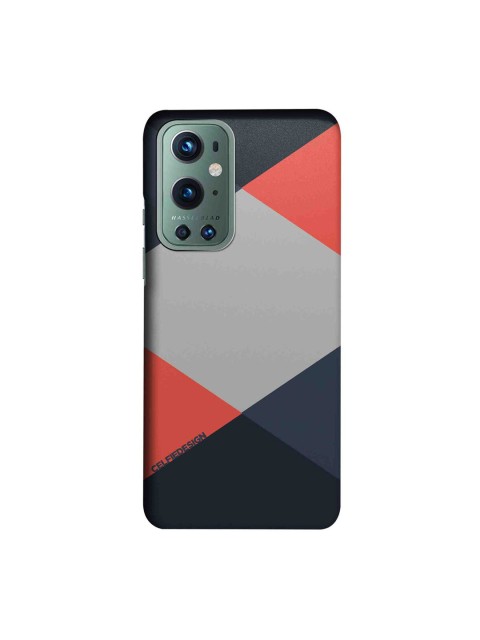 

CelfieDesign Black & Orange Criss Cross OnePlus 9 Pro Slim Back Case