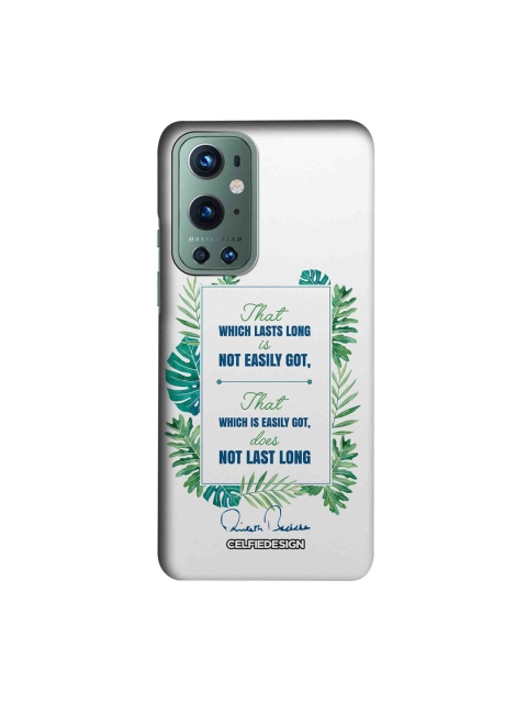 

CelfieDesign White & Blue Lasts Long AB Quotes OnePlus 9 Pro Slim Back Case