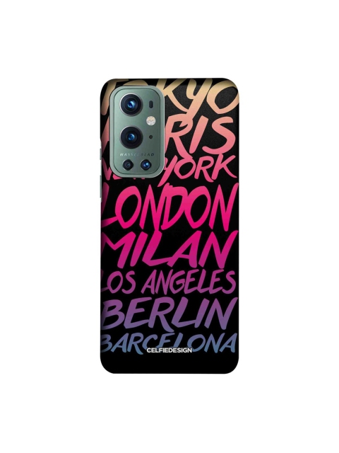 

CelfieDesign Black & Pink Fashion Cities Oneplus 9 Pro Slim Back Case