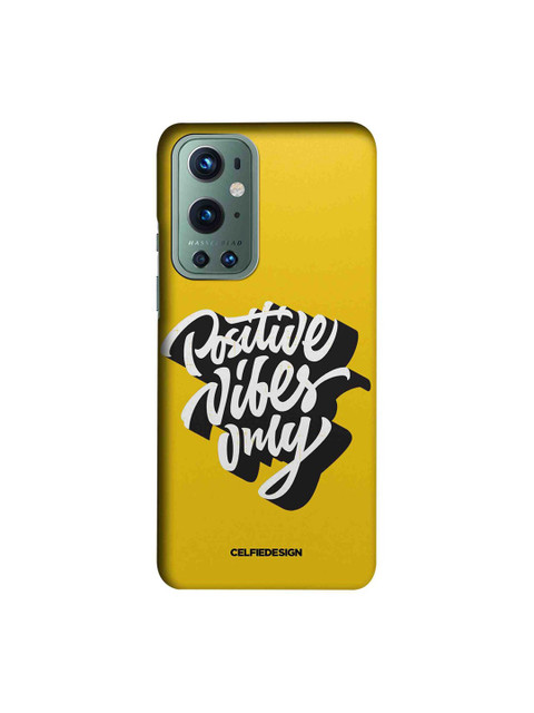 

CelfieDesign Yellow & White Positive Vibes Only OnePlus 9 Pro Slim Back Case