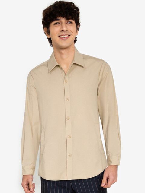 

ZALORA BASICS Men Beige Casual Shirt