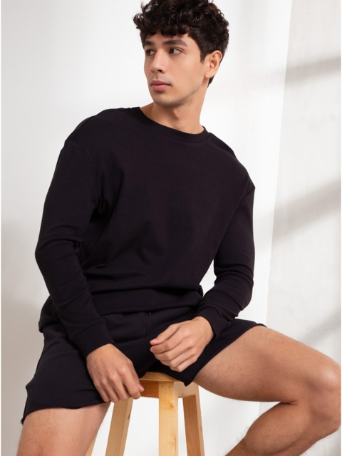 

ORIGIN BY ZALORA Men Black Organic Cotton T-shirt