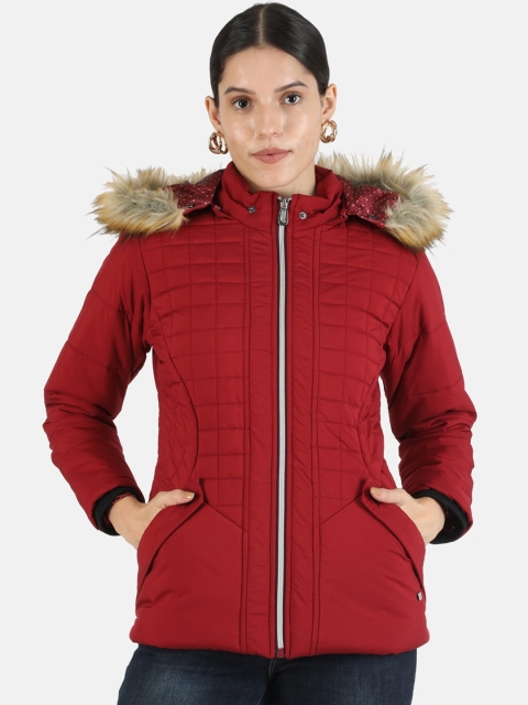 

Monte Carlo Women Maroon Lightweight Parka Jacket