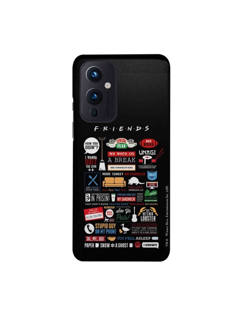 

CelfieDesign Black Friends Infographic Slim Case OnePlus 9 Back Cover