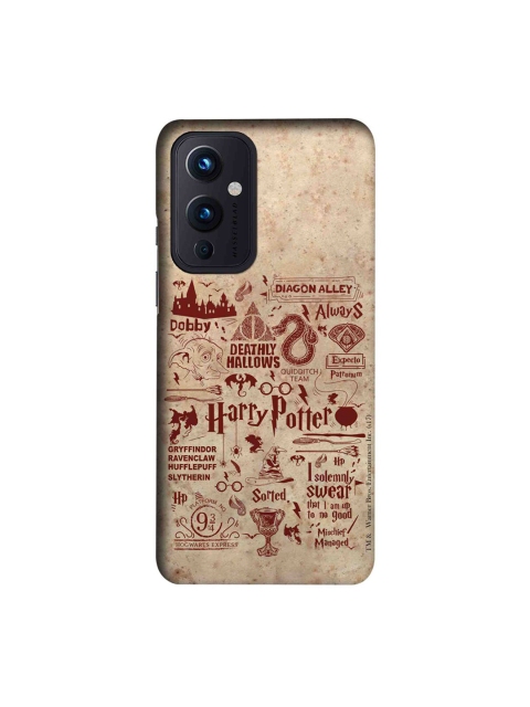 

CelfieDesign Beige & Red Harry Potter Infographic Print OnePlus 9 Back Case