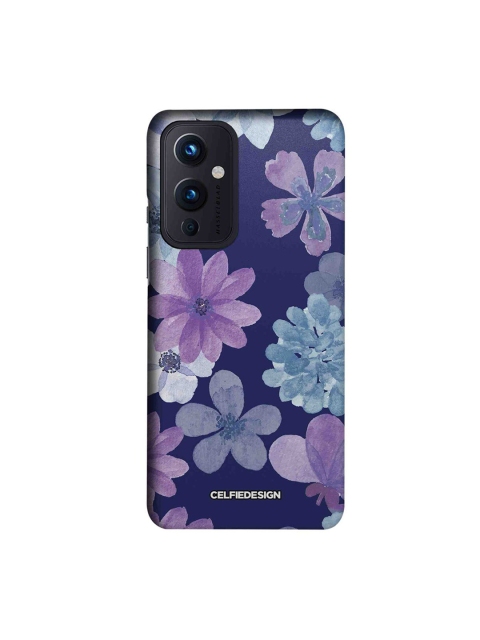

CelfieDesign Navy Blue & Purple Iris Printed OnePlus 9 Slim Back Case