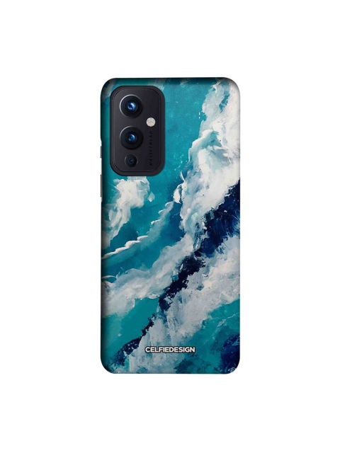 

CelfieDesign Blue & White Frothy Waves Print OnePlus 9 Back Case