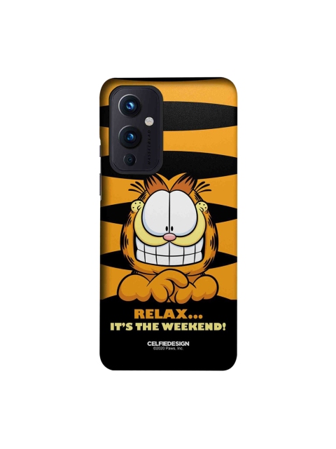 

CelfieDesign Yellow & Black Weekend Garfield -OnePlus 9 Slim Back Case