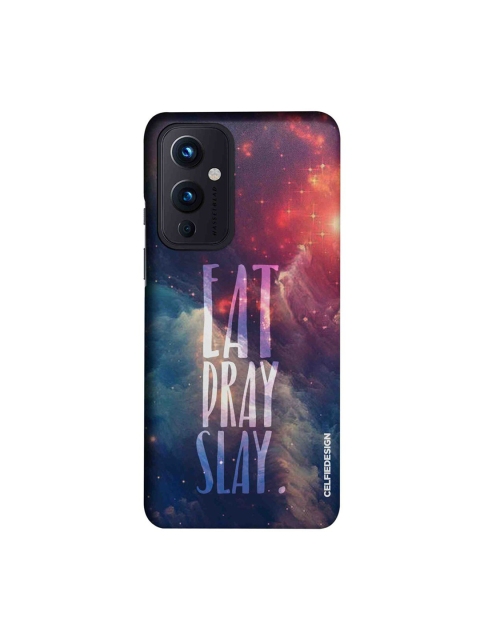 

CelfieDesign Multicoloured Eat Pray Slay - OnePlus 9 Slim Back Case, Multi