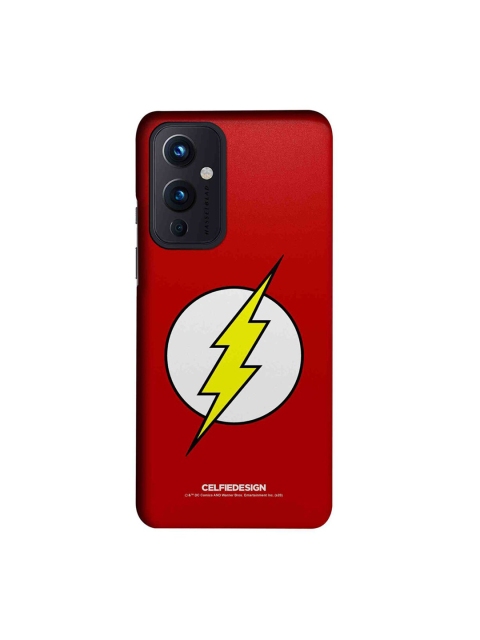 

CelfieDesign Logo Flash Printed Slim Case For OnePlus 9, Red