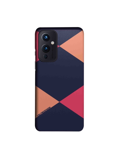 

CelfieDesign Navy Blue & Pink Criss Cross -OnePlus 9 Slim Back Case