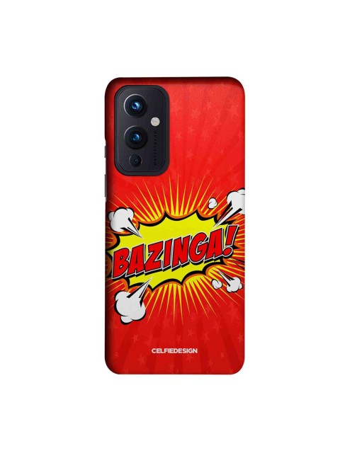 

CelfieDesign Multi-Coloured Bazinga OnePlus 9 Slim Back Case