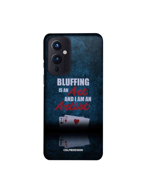 

CelfieDesign Red & White Art of Bluffing Printed OnePlus 9 Back Case