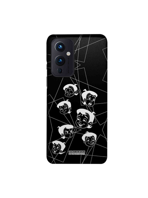 

CelfieDesign Multi-Coloured Moods Of Bheem Black OnePlus 9 Slim Back Case