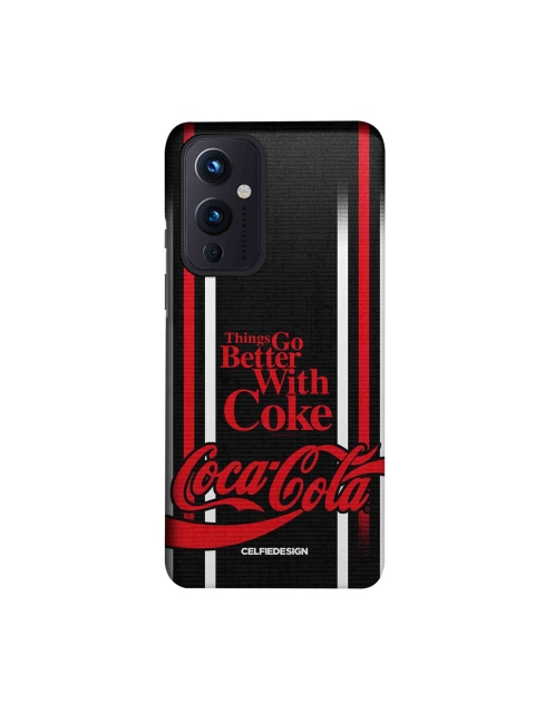 

CelfieDesign Red & Black Typography Printed OnePlus 9 Slim Back Case