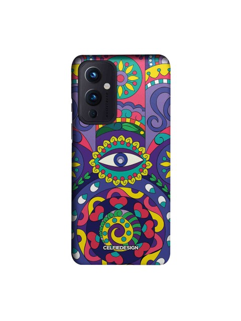 

CelfieDesign Multicoloured Humsa OnePlus 9 Slim Case, Multi