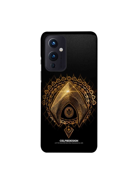 

CelfieDesign Black & Gold Toned Aquaman Logo Printed OnePlus 9 Back Case