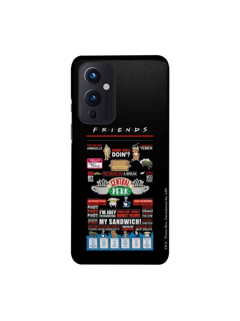 

CelfieDesign Friends Printed OnePlus 9 Slim Back Case, Black
