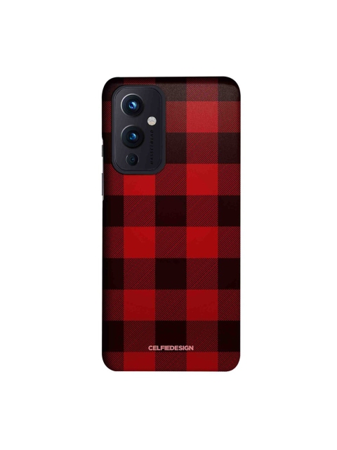 

CelfieDesign Red & Black Checkmate Slim Case for OnePlus 9