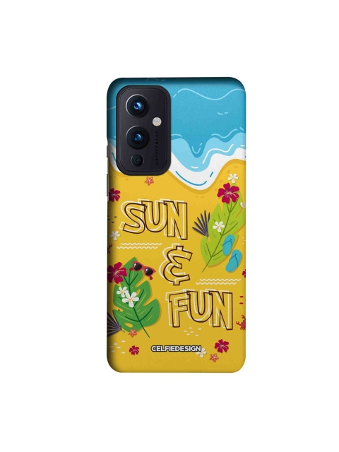 

CelfieDesign Yellow & Blue Sun & Fun Slim Case OnePlus 9 Back Cover