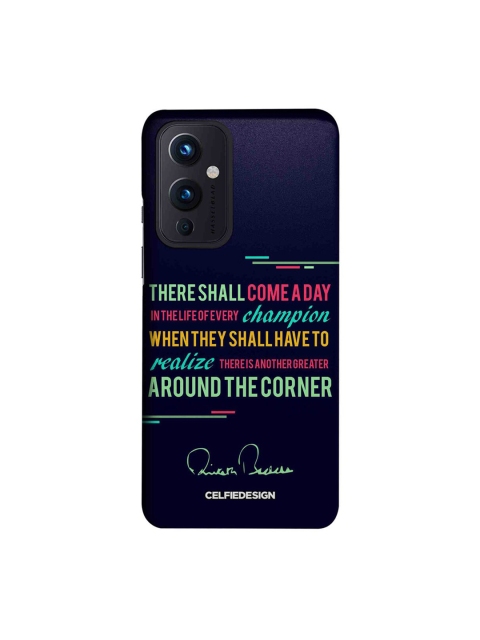 

CelfieDesign Multicoloured Champion AB Quotes OnePlus 9 Back Case, Multi