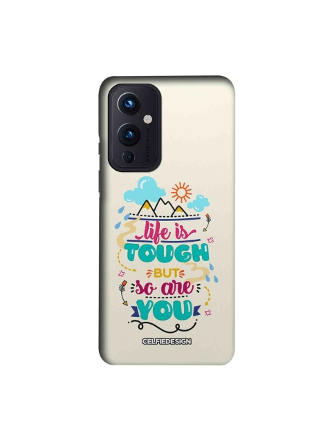 

CelfieDesign Off White Typography Print Slim Case For OnePlus 9