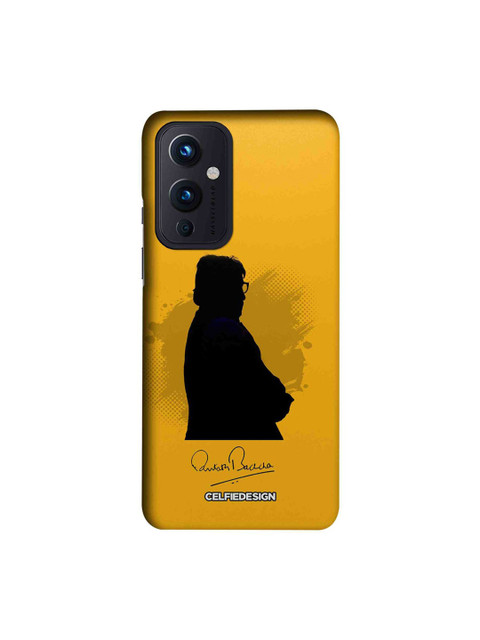 

CelfieDesign Yellow & Black Amitabh Bachchan With Signature Slim Back Case for OnePlus 9