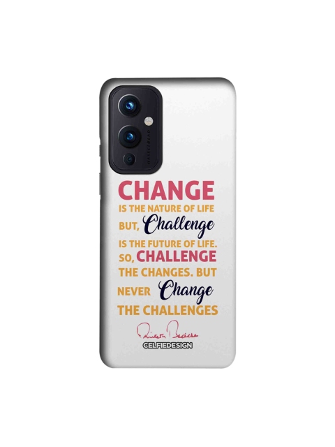 

CelfieDesign Off White AB Quote Printed Slim Case For OnePlus 9