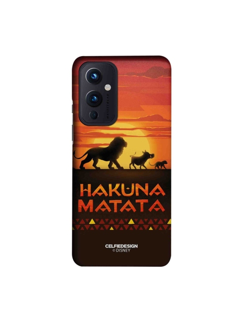 

CelfieDesign Orange & Brown Hakuna Matata Slim Case OnePlus 9 Back Cover