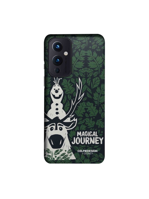 

CelfieDesign Olaf & Sven Printed OnePlus 9 Slim Back Case, Green