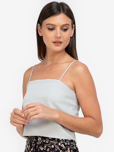 

ZALORA WORK Green Styled Back Crop Top