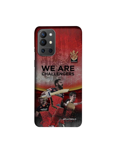 

CelfieDesign Red & Grey Royal Challengers Bangalore Celebration OnePlus 9R Slim Back Case