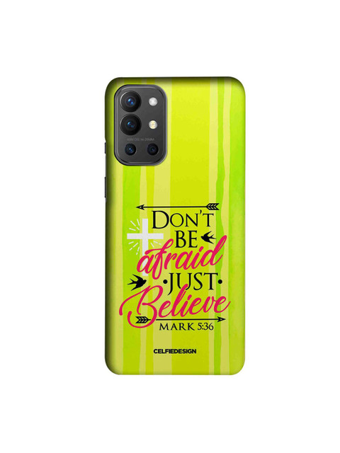 

CelfieDesign Green & Red Just Believe OnePlus 9R Slim Back Case