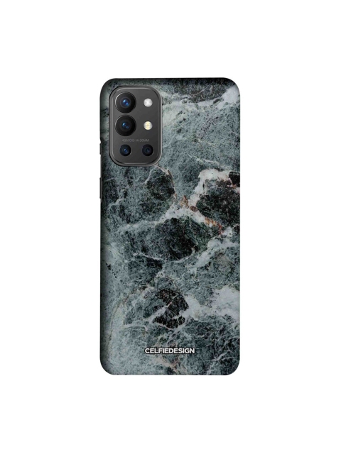 

CelfieDesign Grey & Black Black Marqina Printed OnePlus 9R Slim Back Case