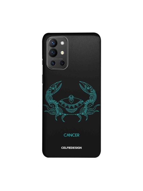 

CelfieDesign Black & Sea Green Cancer Printed OnePlus 9R Slim Back Case