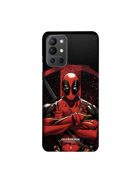 

CelfieDesign Black & Red Deadpool Stance Printed OnePlus 9R Slim Back Case