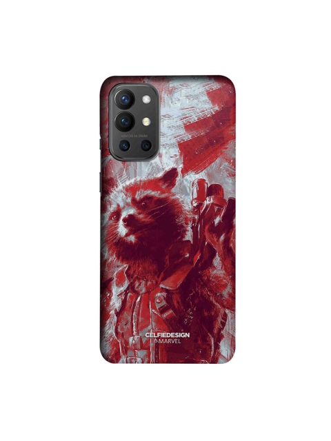 

CelfieDesign Red & Grey Charcoal Art Rocket OnePlus 9R Back Case
