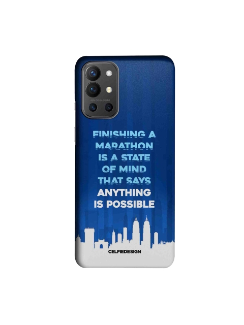 

CelfieDesign Blue & White Anything Is Possible OnePlus 9R Slim Back Case