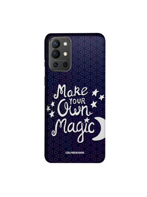

CelfieDesign Navy Blue & White Make Your Magic OnePlus 9R Back Case