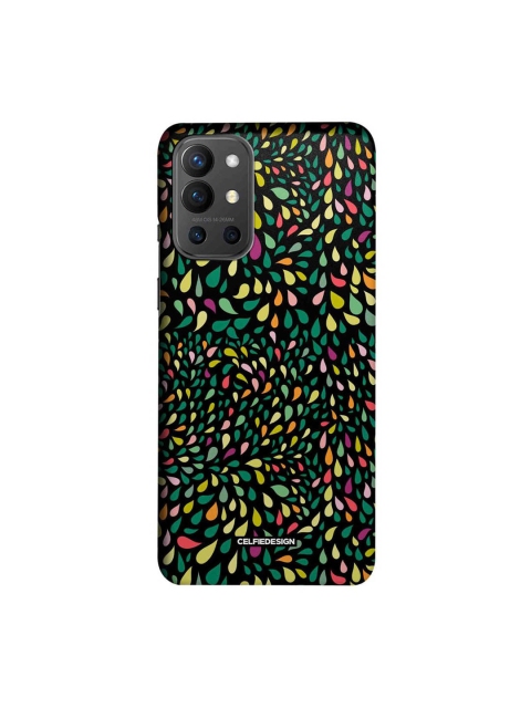 

CelfieDesign Black & Green Color Drops OnePlus 9R Slim Back Case