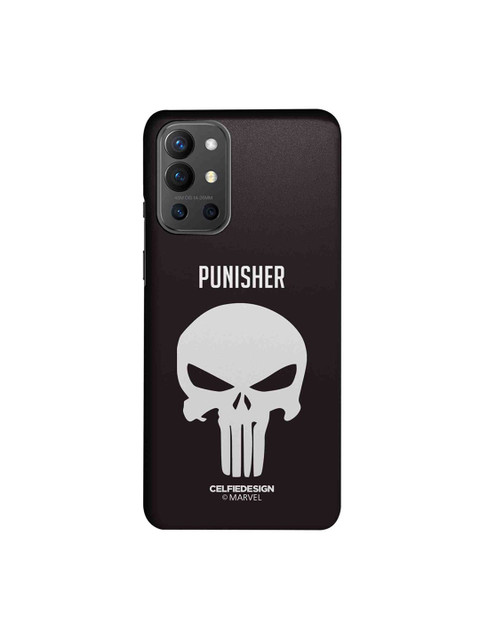 

CelfieDesign Black & White Punisher Symbol Printed OnePlus 9R Slim Back Case