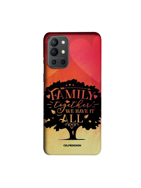 

CelfieDesign Red & Yellow Family Is All Printed OnePlus 9R Slim Back Case