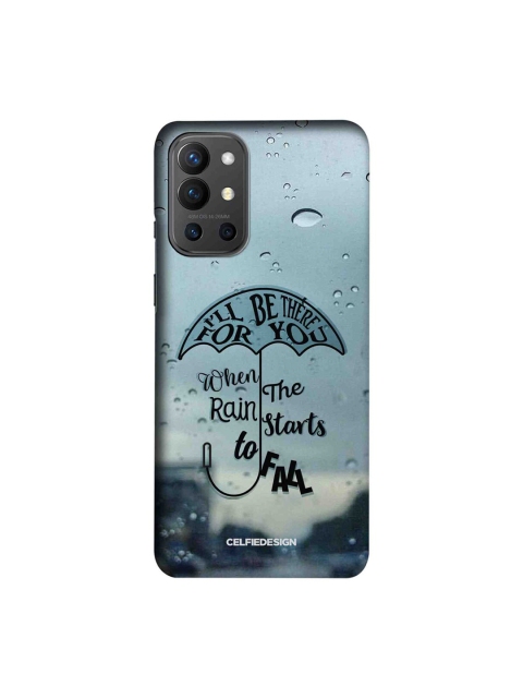 CelfieDesign Grey & Blue Be There for You Printed OnePlus 9R Slim Back Case