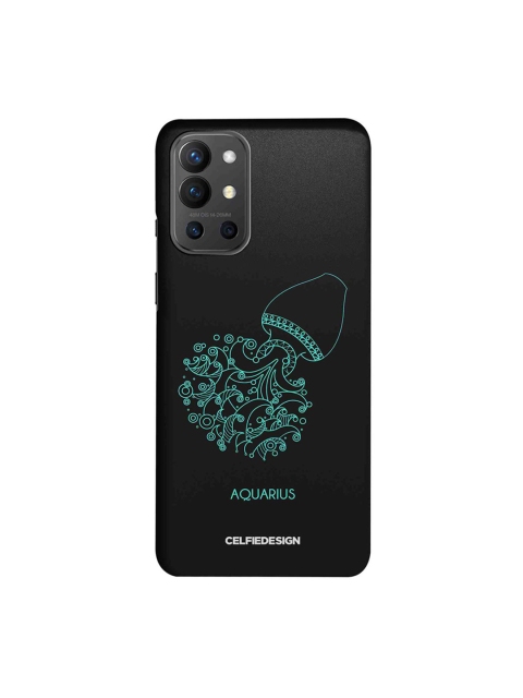 

CelfieDesign Black & Green Aquarius OnePlus 9R Slim Back Case
